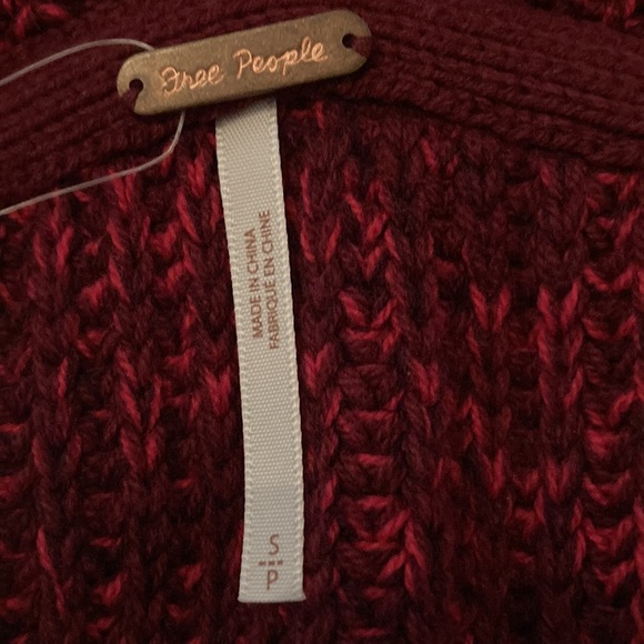 NWT FREE PEOPLE High Hopes Cardigan - Plum Blossom - Picture 3 of 6